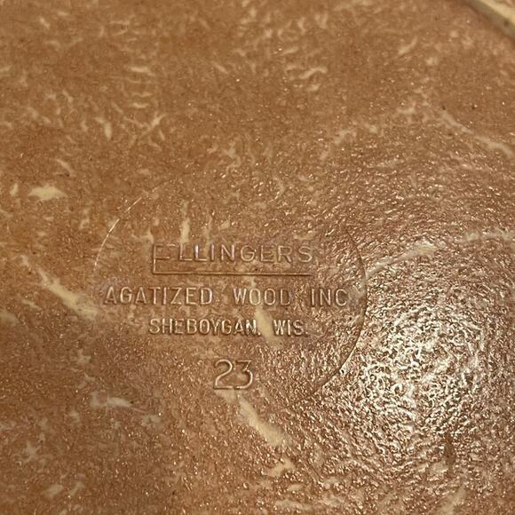 Ellingers agatized wood bowl 10” melamine #23 - Picture 8 of 11